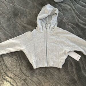 Lululemon Scuba classic fit Oversized Full Zip gray nwt cropped size 8